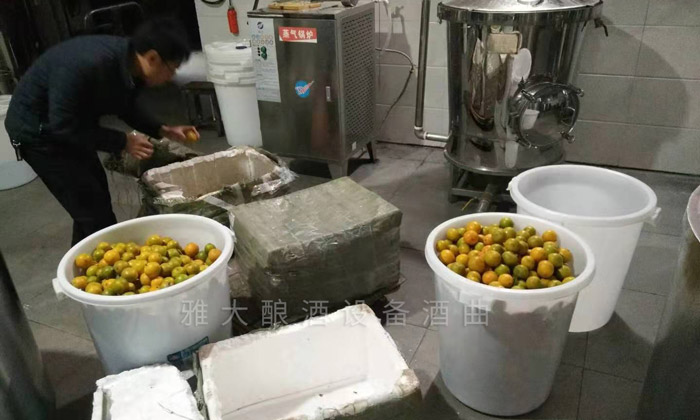 韶關(guān)謝總給雅大寄來(lái)的黃帝柑釀酒