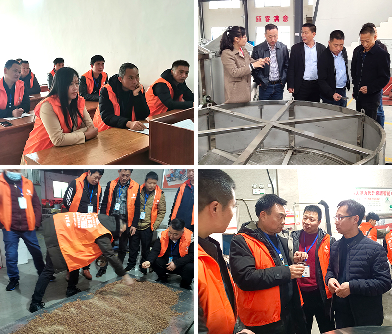 來(lái)雅大考察釀酒設(shè)備