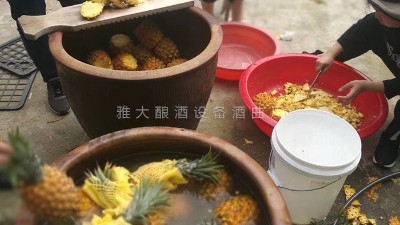 用果酒釀酒設(shè)備做菠蘿酒，簡(jiǎn)單易學(xué)，只需簡(jiǎn)單幾步。