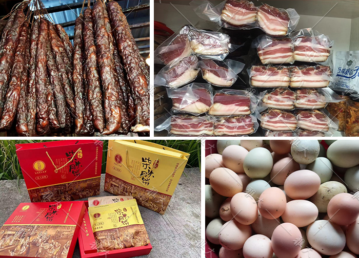 10.11用蒸餾后的酒糟來養(yǎng)豬和雞，制作成土特產(chǎn)