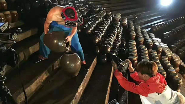 大型釀酒設(shè)備做洞藏酒，酒糟種食用菇，兩條腿走路