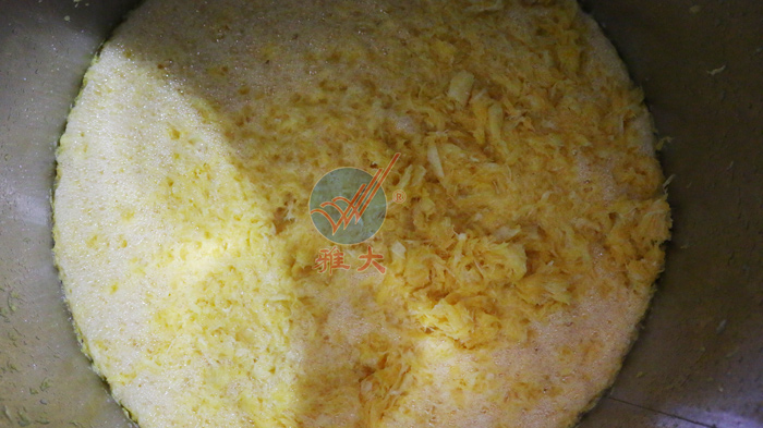 5、橙子酒釀酒技術-打漿完成